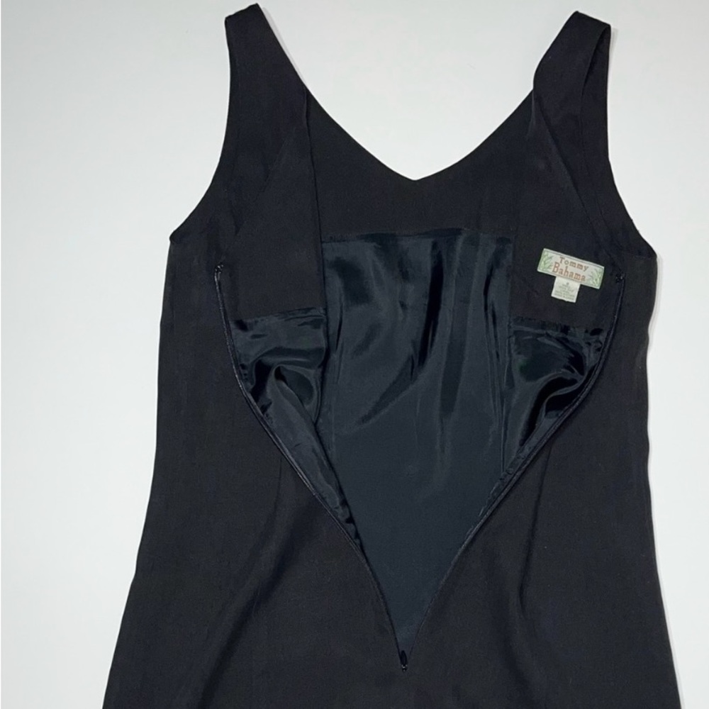 Tommy Bahama Silk Sheath Dress Sleeveless Tank women's size 8 black - Picture 7 of 10